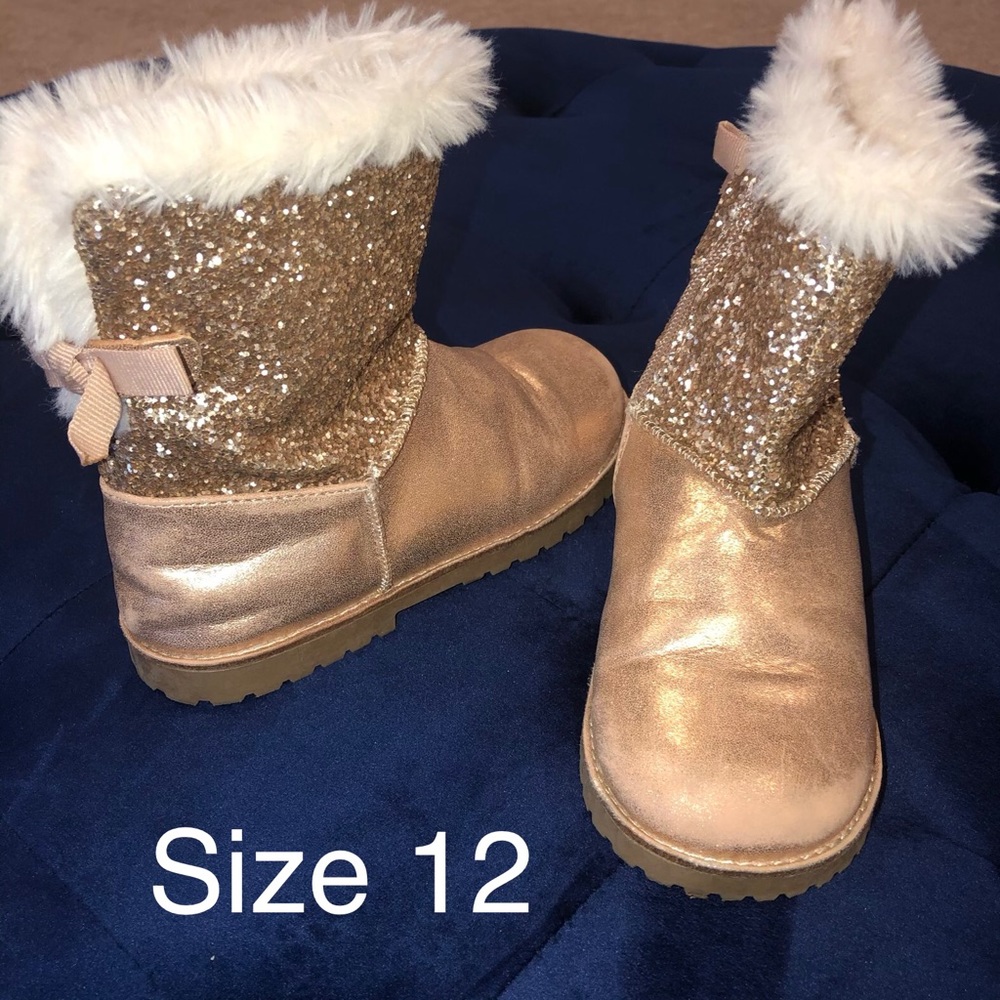 Girls Glitter Boots size 12